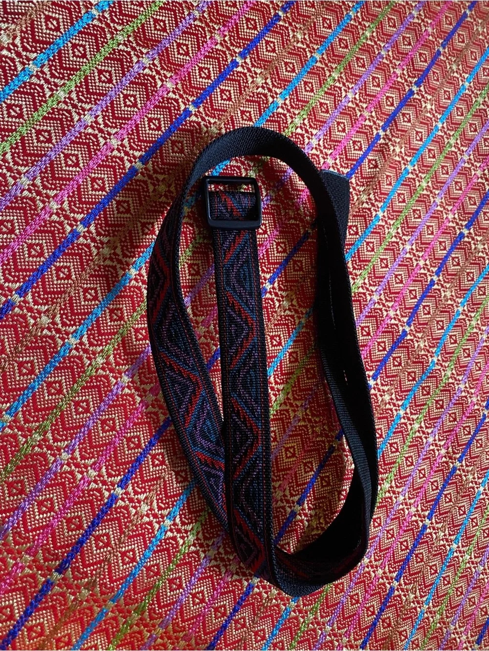 vintage geometric psychedelic belt unisex M